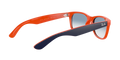 New Wayfarer - Blue On Orange - Clear Gradient Blue