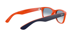 New Wayfarer - Blue On Orange - Clear Gradient Blue