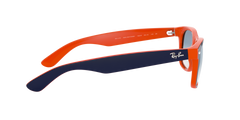 New Wayfarer - Blue On Orange - Clear Gradient Blue