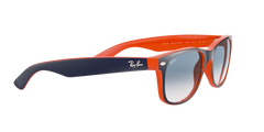 New Wayfarer - Blue On Orange - Clear Gradient Blue