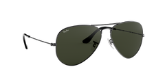 Aviator Large Metal - Gunmetal - G-15 Green