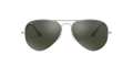 Aviator Large Metal - Silver - Grey Mirror