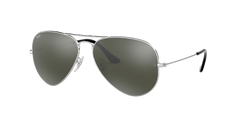 Aviator Large Metal - Silver - Grey Mirror