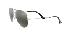 Aviator Large Metal - Silver - Grey Mirror