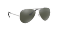 Aviator Large Metal - Silver - Grey Mirror