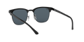 Clubmaster Metal - Matte Black On Black - Blue