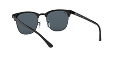 Clubmaster Metal - Matte Black On Black - Blue