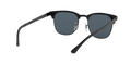 Clubmaster Metal - Matte Black On Black - Blue