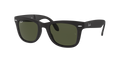 Folding Wayfarer - Matte Black - G-15 Green