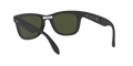 Folding Wayfarer - Matte Black - G-15 Green