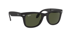 Folding Wayfarer - Matte Black - G-15 Green