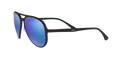 RB4320CH - Matte Black - Green Mirror Blue