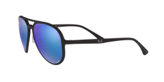 RB4320CH - Matte Black - Green Mirror Blue