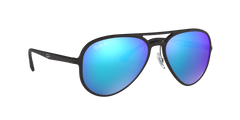 RB4320CH - Matte Black - Green Mirror Blue