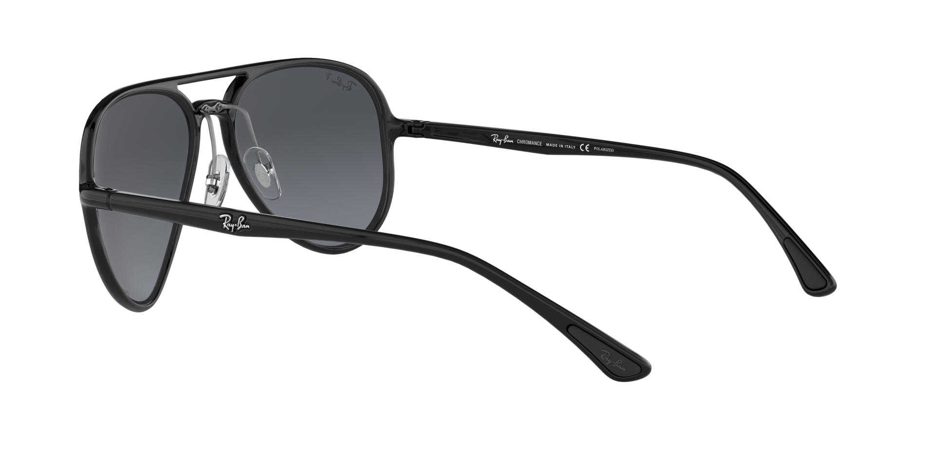 RB4320CH - Black - Blue Mirror Gold Gradient