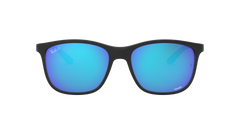 RB4330CH - Matte Black - Green Mirror Blue