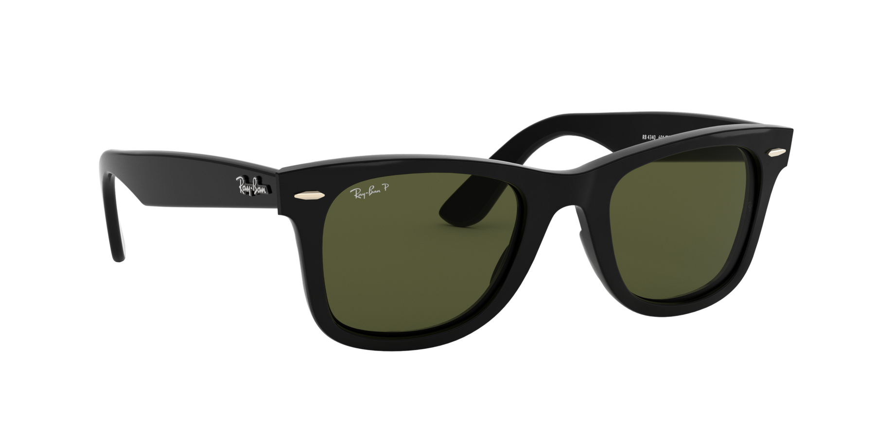 Wayfarer - Black - G-15 Green Crystal Polarized