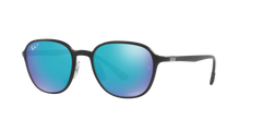 RB4341CH - Sanding Black - Green Mirror Blue Polarized