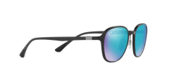 RB4341CH - Sanding Black - Green Mirror Blue Polarized