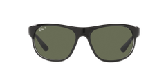RB4351 - Black On Transparent - Dark Green Polarized