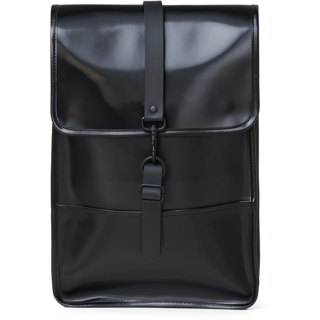 Backpack Mini - Shiny Black - Rains - Tilbehør - VILLOID.no