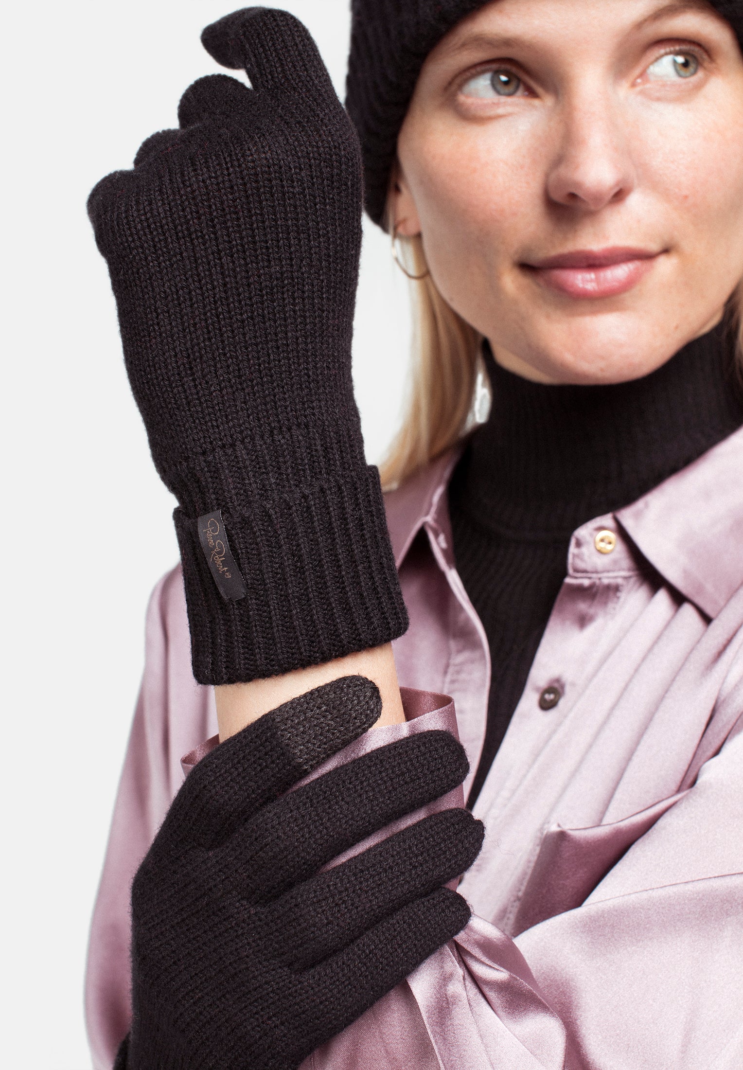 Wool Gloves - Black - Pierre Robert x Jenny Skavlan - Tilbehør - VILLOID.no