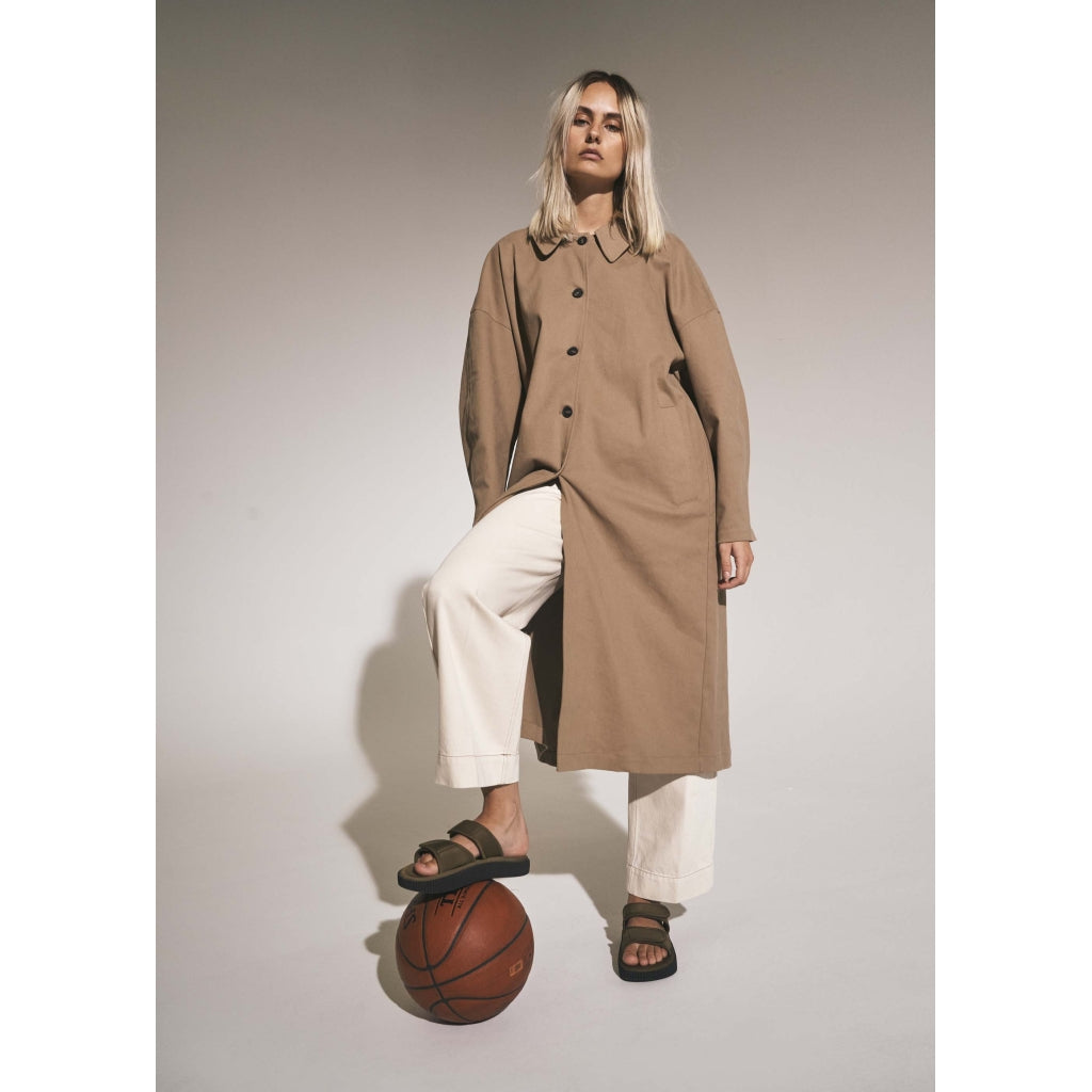 Gini Trench Coat - Brown