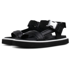 Cody Sandal - Black Leather