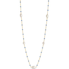 Lola Perlita Necklace - Cornflower