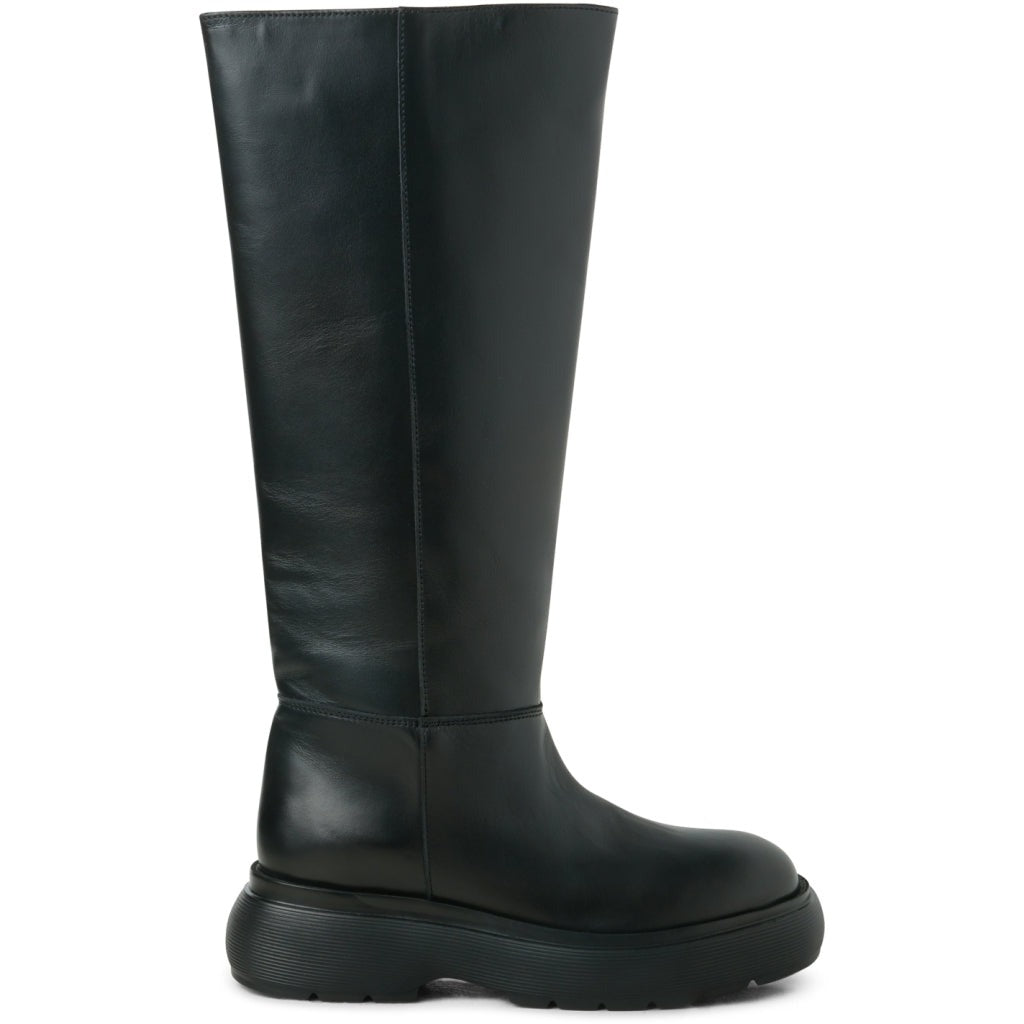 Cloud High Boot - Black Leather