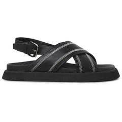 Yodi Stitched - Black Leather