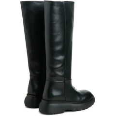 Cloud High Boot - Black Leather