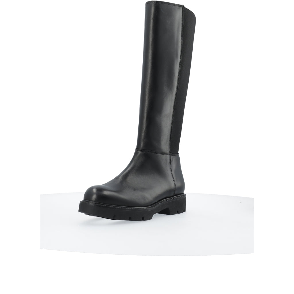Biaothilia Knee High Elastic Boot - Black