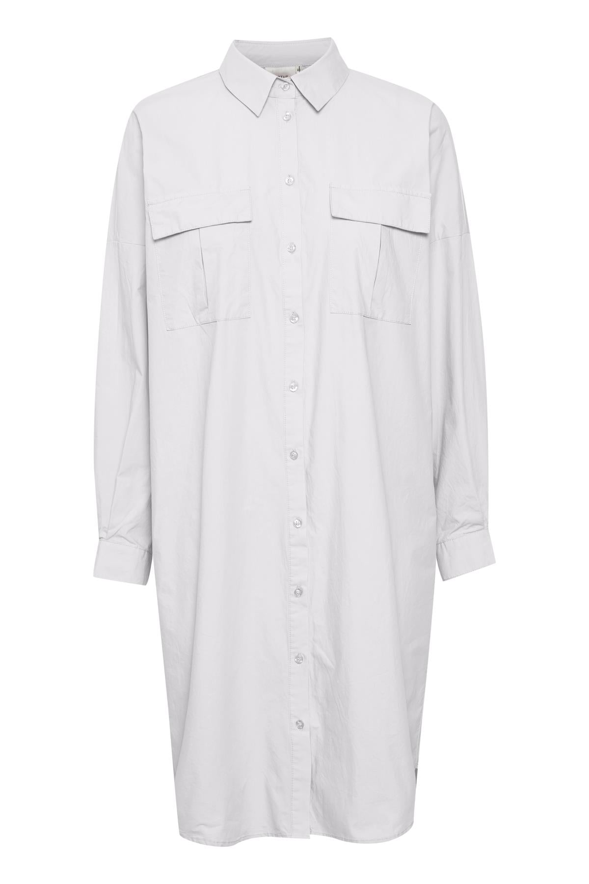 HalioGZ OZ Shirt Dress - Bright White