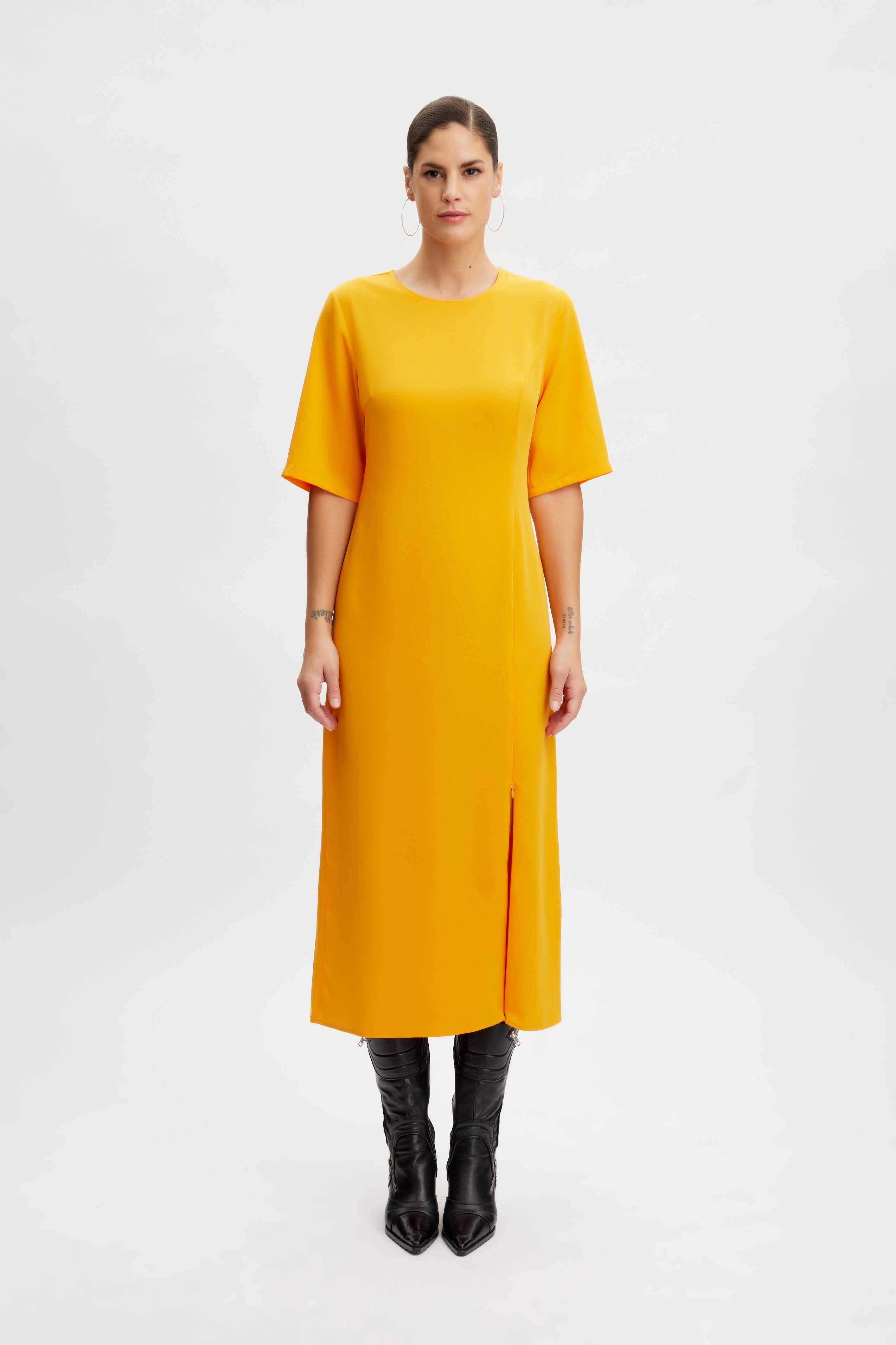 MelbaGZ Long Dress - Flame Orange