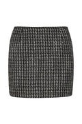 Kantagz Mw Mini Skirt - Black/White Boucle