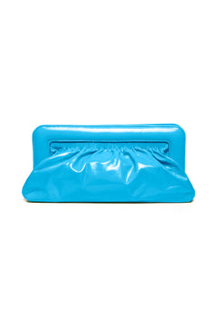 VeldaGZ Midi Patent Clutch - Malibu Blue
