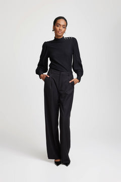 RifaGZ Button Blouse - Black
