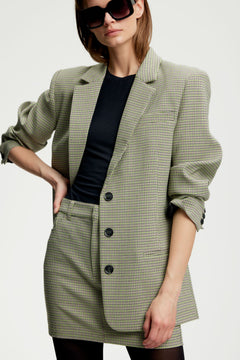CinnaGZ MW Mini Skirt - Minced Herb Check