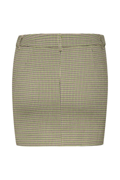 CinnaGZ MW Mini Skirt - Minced Herb Check