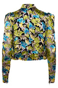FloriaGZ Blouse - Blue Green Multi Floral