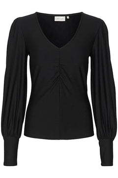 RifaGZ V-Neck Blouse - Black