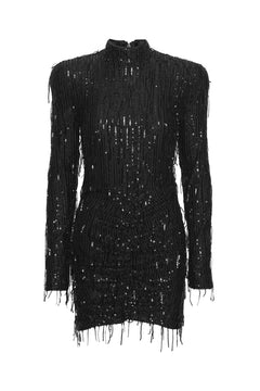 Sequin Mini Dress - Black