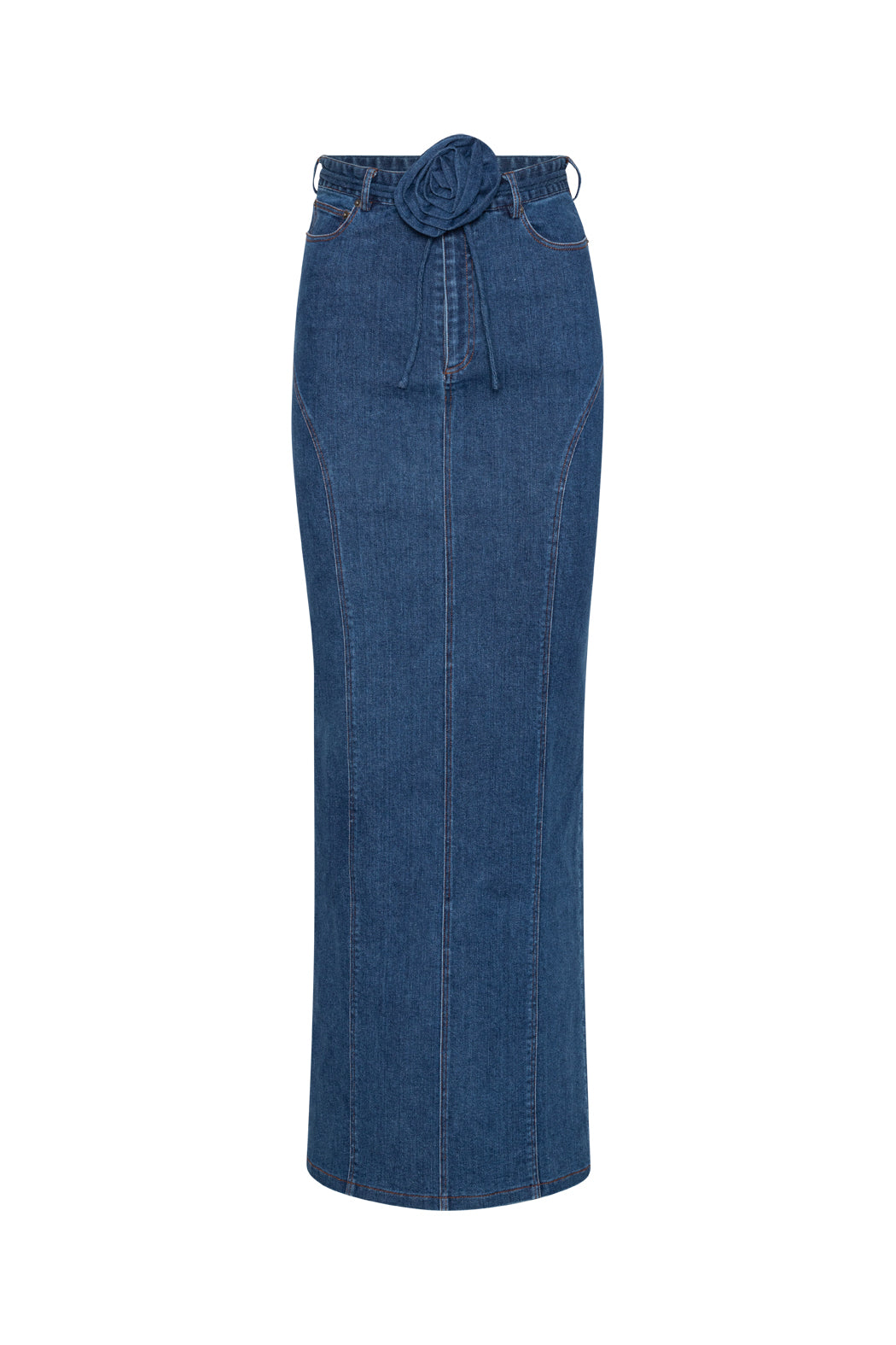 Stretchy Maxi Skirt - Orion Blue