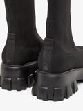 Biaprima Knee High Sock Boot Knit - Black