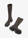 Biaprima Knee High Sock Boot Knit - Olive