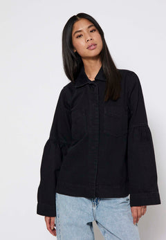 Hannali Denim Jacket - Black