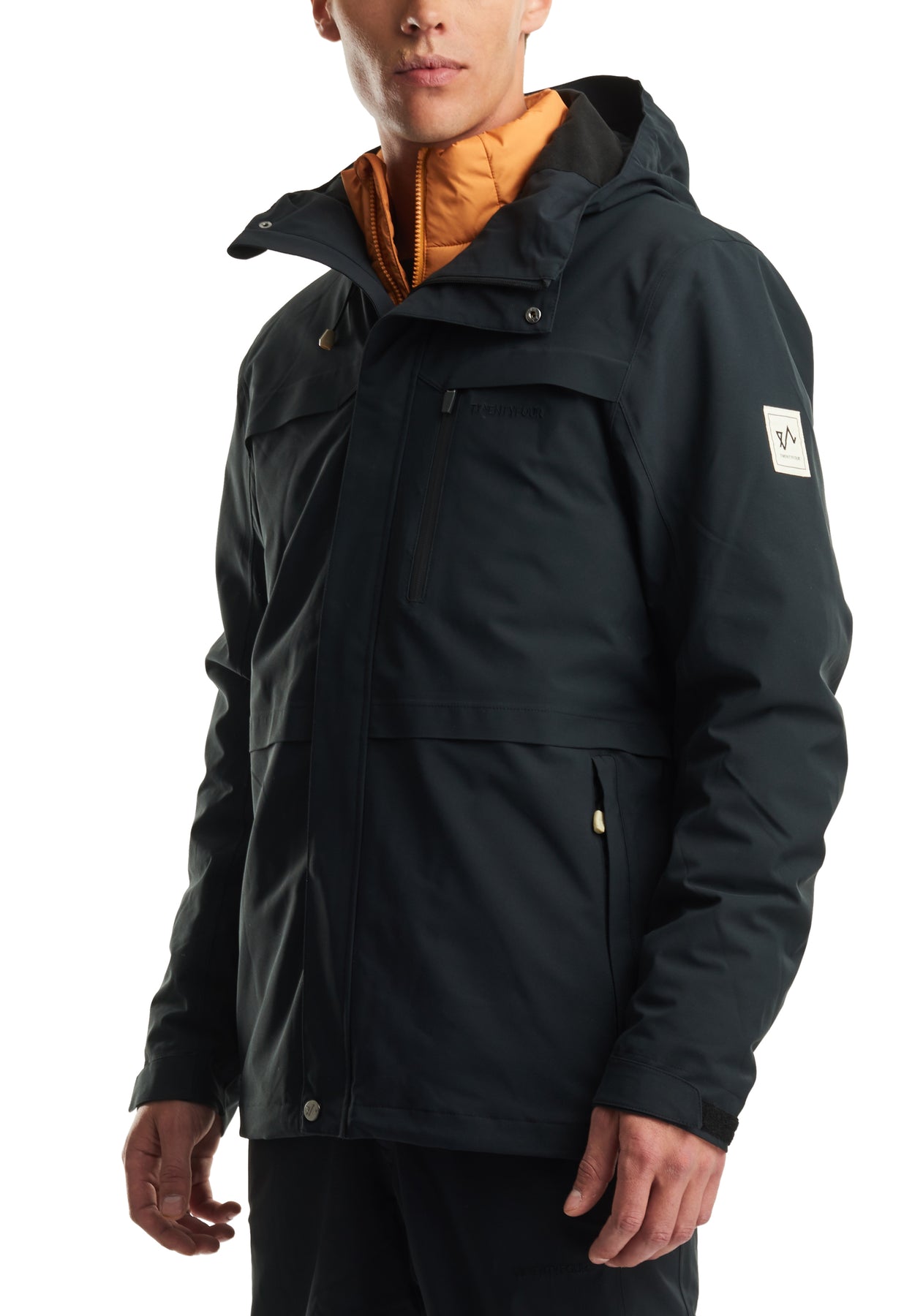 1222 2L Skalljakke - Skyggesort - Men
