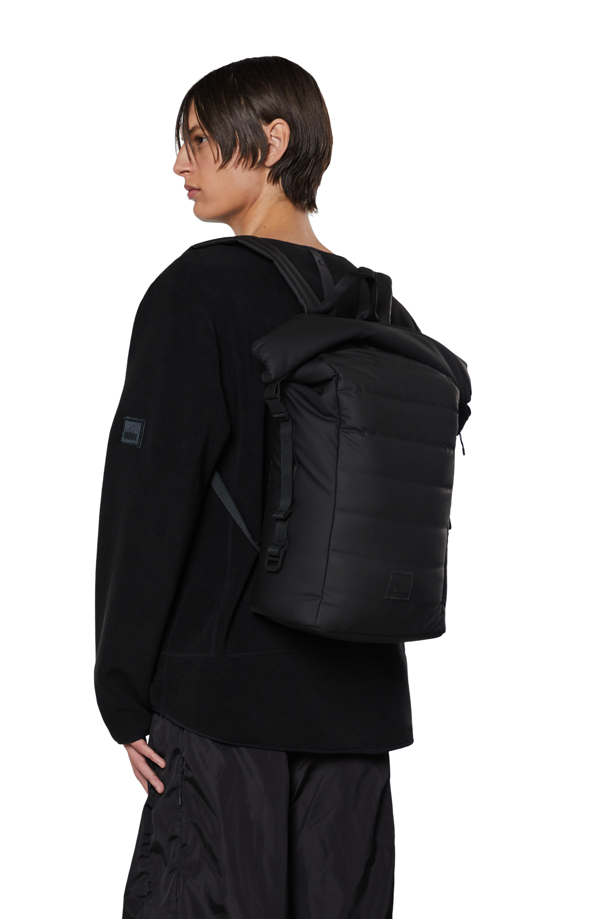 Textile Loop Backpack Rains - Vesker - Loop Backpack - Black - Villoid