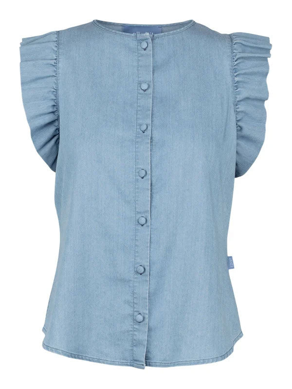 Pauline Denim Shirt - Blue Denim